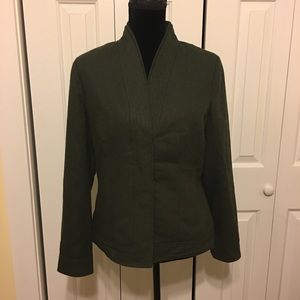 Green wool blazer